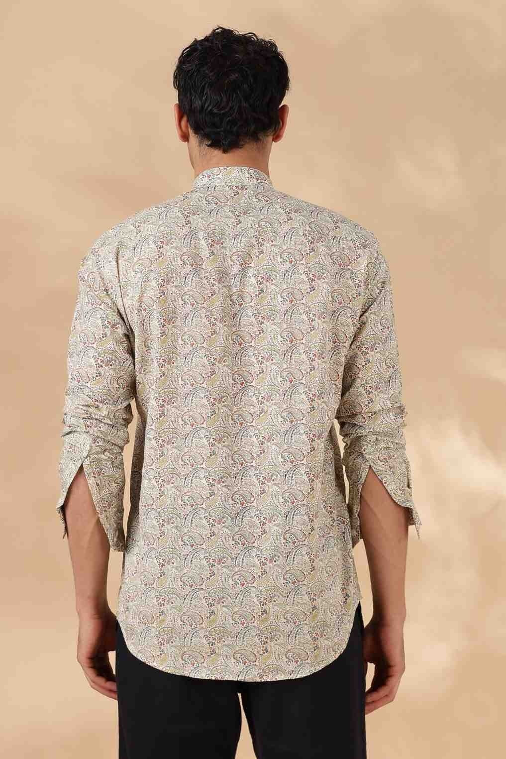 Nama’s Ethnic Cotton Short Kurta for Men