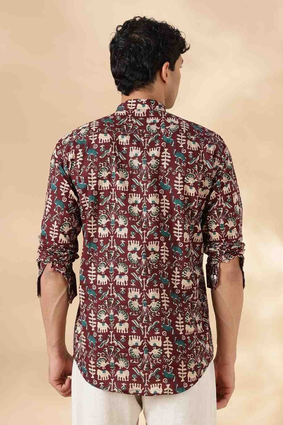 Nama’s Ethnic Cotton Short Kurta for Men