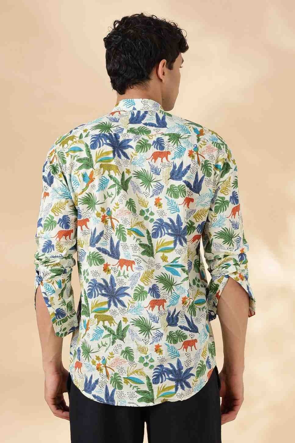 Nama’s Ethnic Cotton Short Kurta for Men