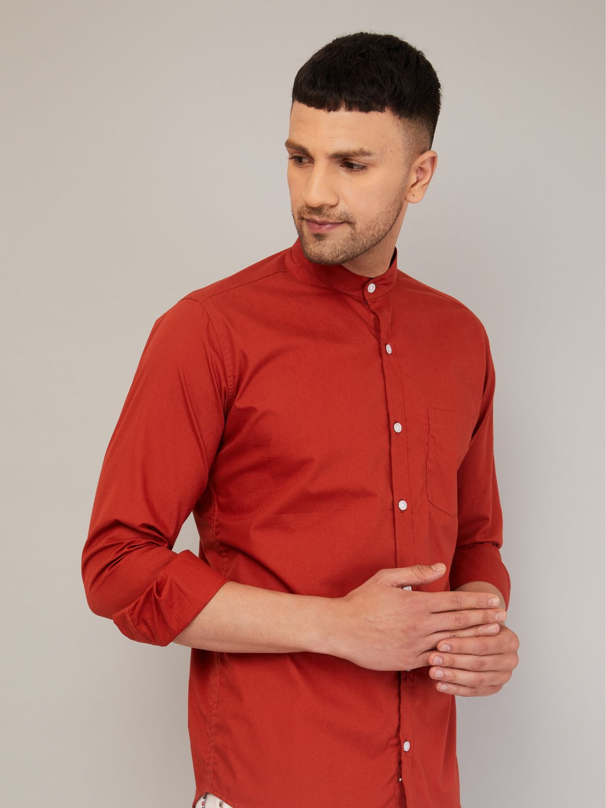 Mandarin Collar Shirt