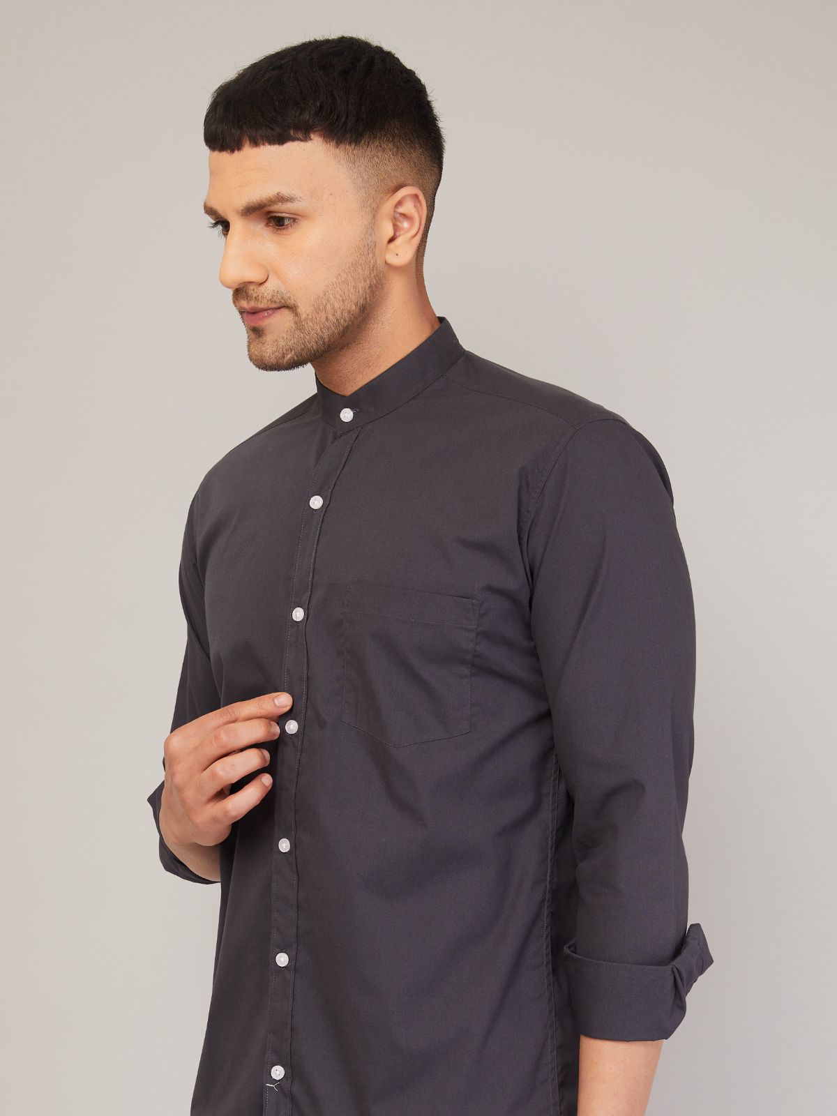 Mandarin Collar Shirt