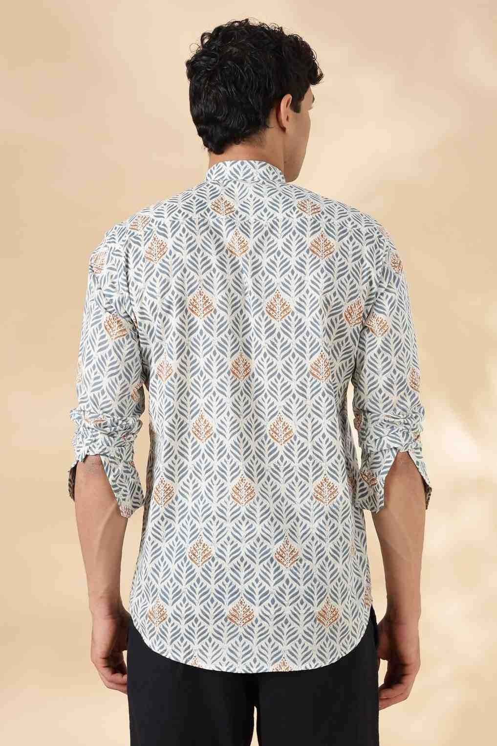 Nama’s Ethnic Cotton Short Kurta for Men
