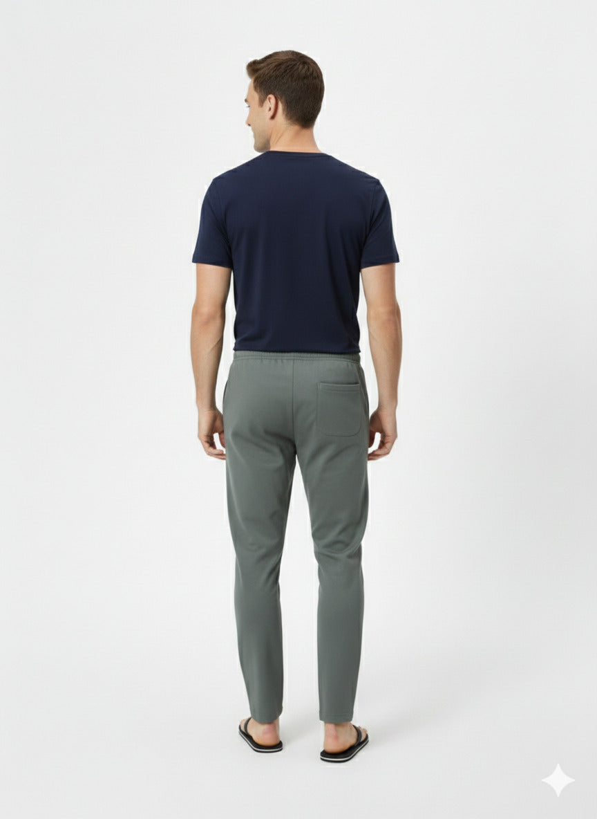 Men'S Solid Straight Fit Lounge Bottoms