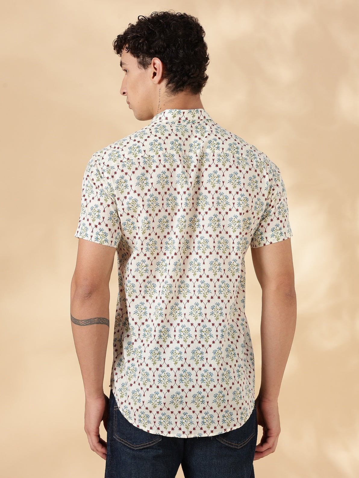 Nama’s Stylish Printed Half Sleeve Shirt for Men