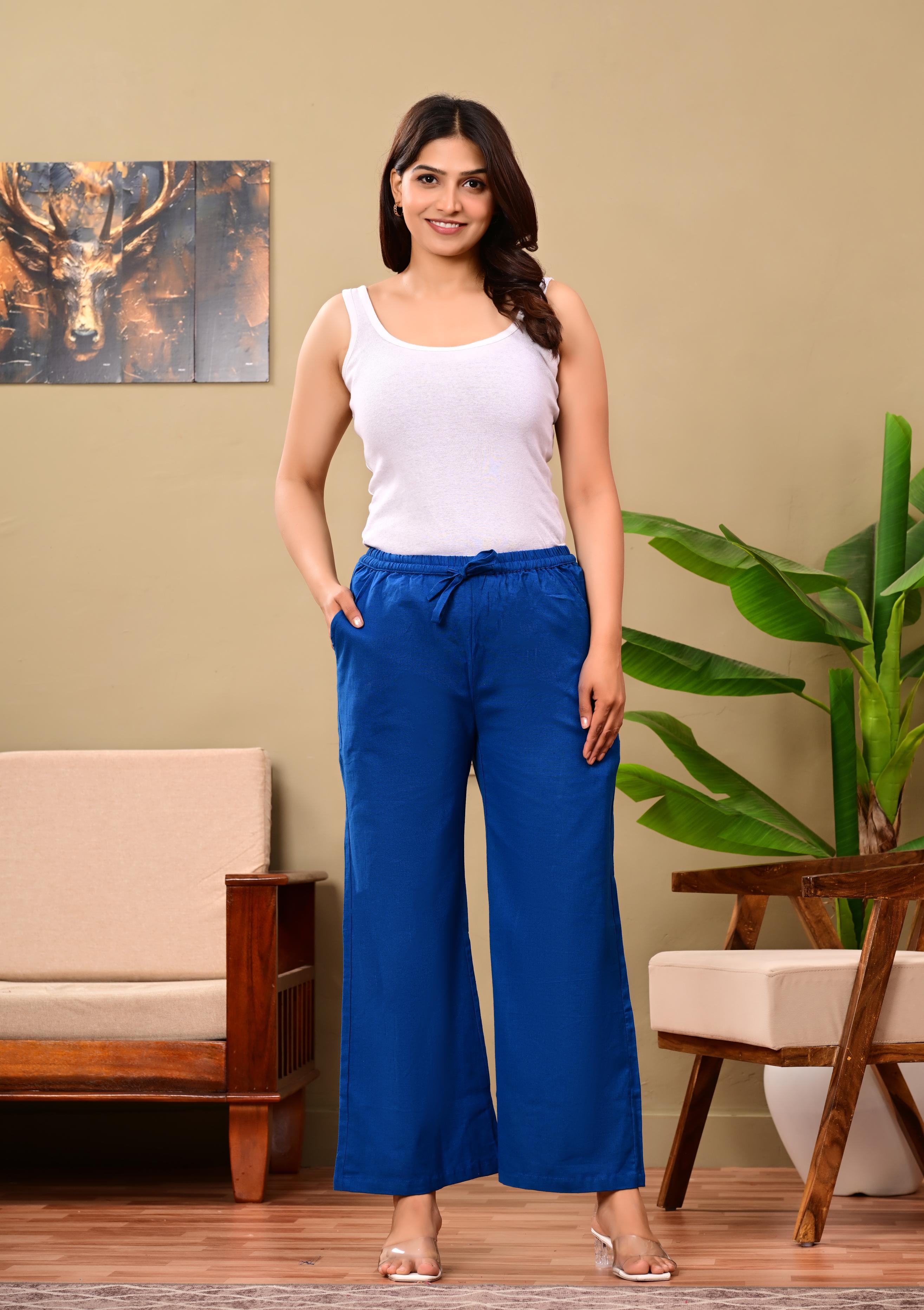 Nama’s Women Relaxed Fit Palazzo Bottoms