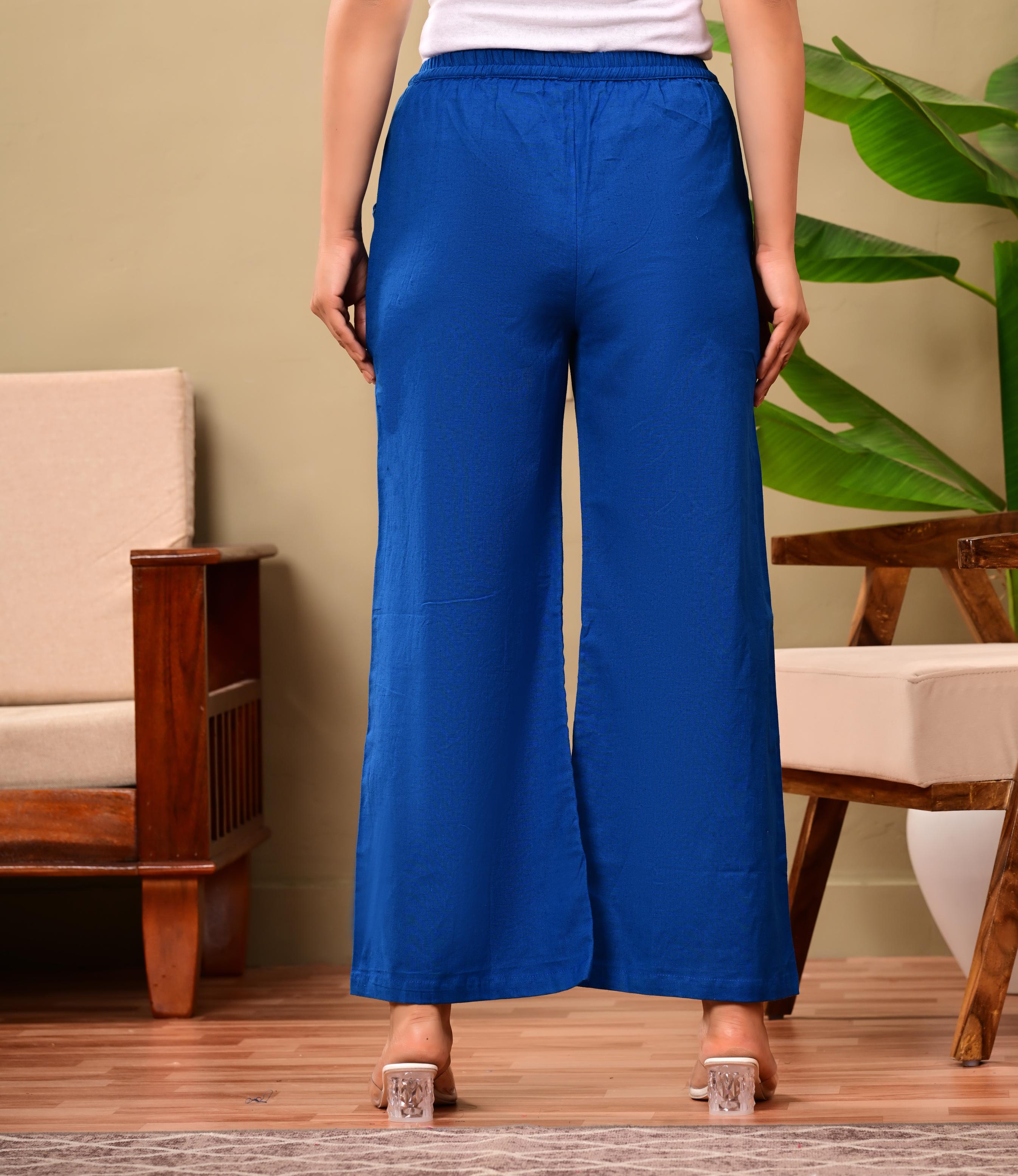 Nama’s Women Relaxed Fit Palazzo Bottoms
