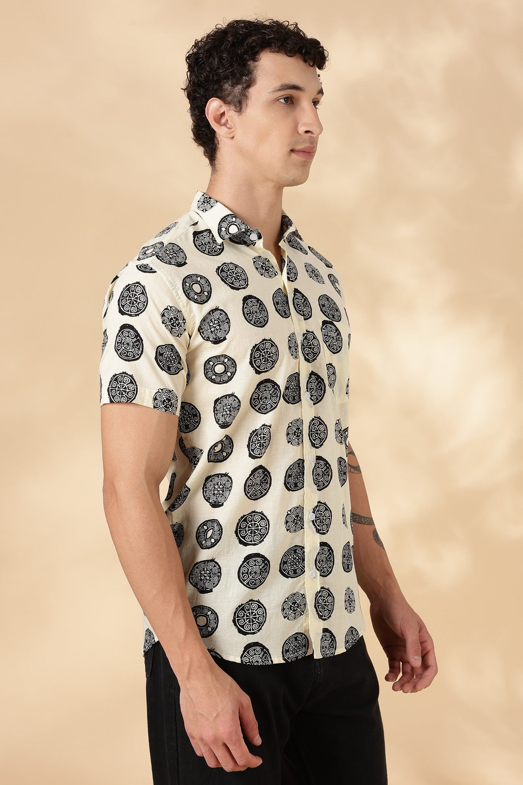 Nama’s Stylish Printed Half Sleeve Shirt for Men