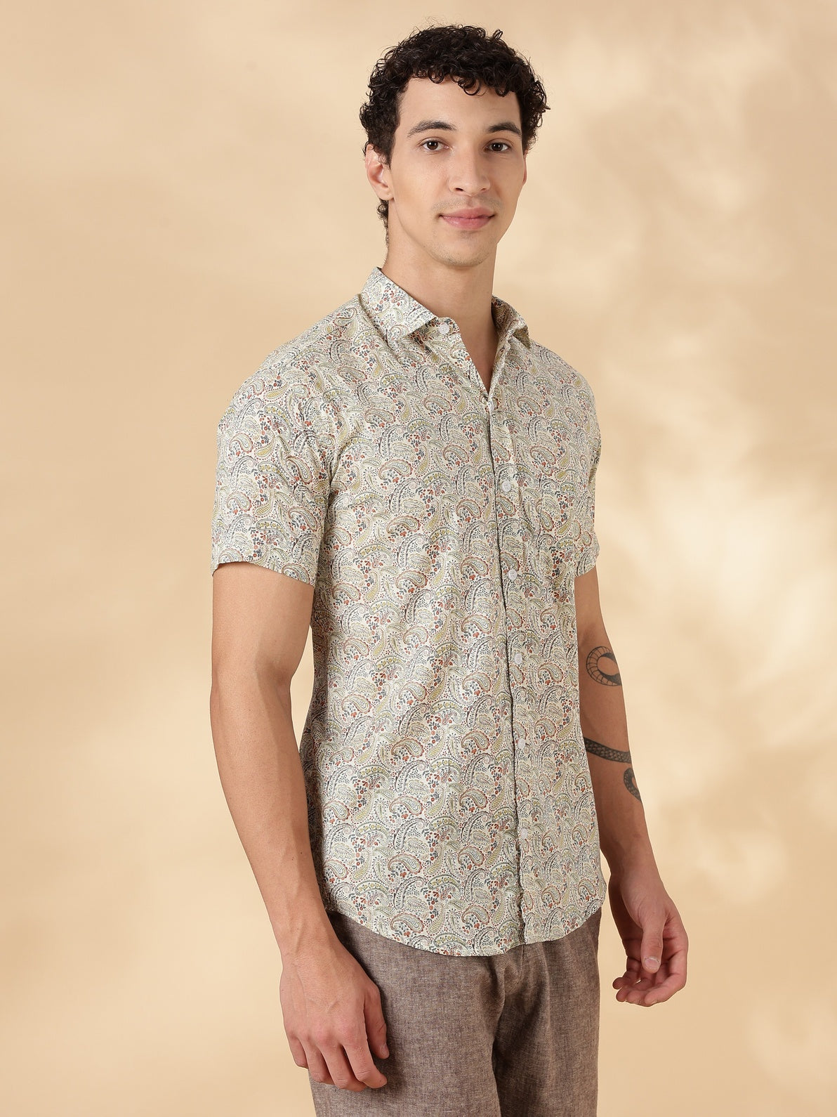 Nama’s Stylish Printed Half Sleeve Shirt for Men
