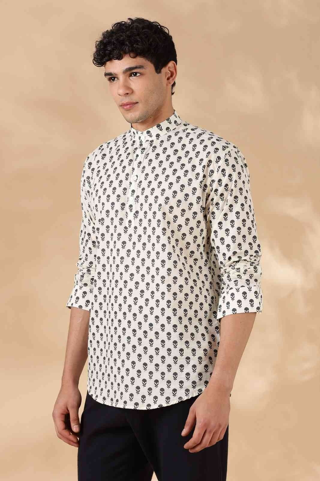 Nama’s Jaipur Ethnic Cotton Short Kurta for Men