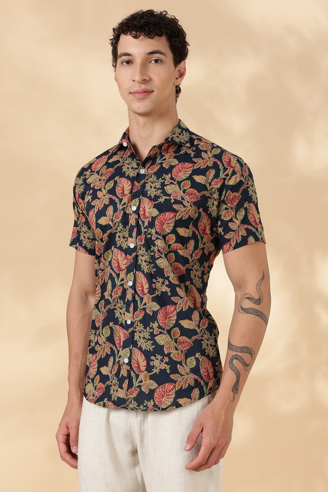 Nama’s Stylish Printed Half Sleeve Shirt for Men