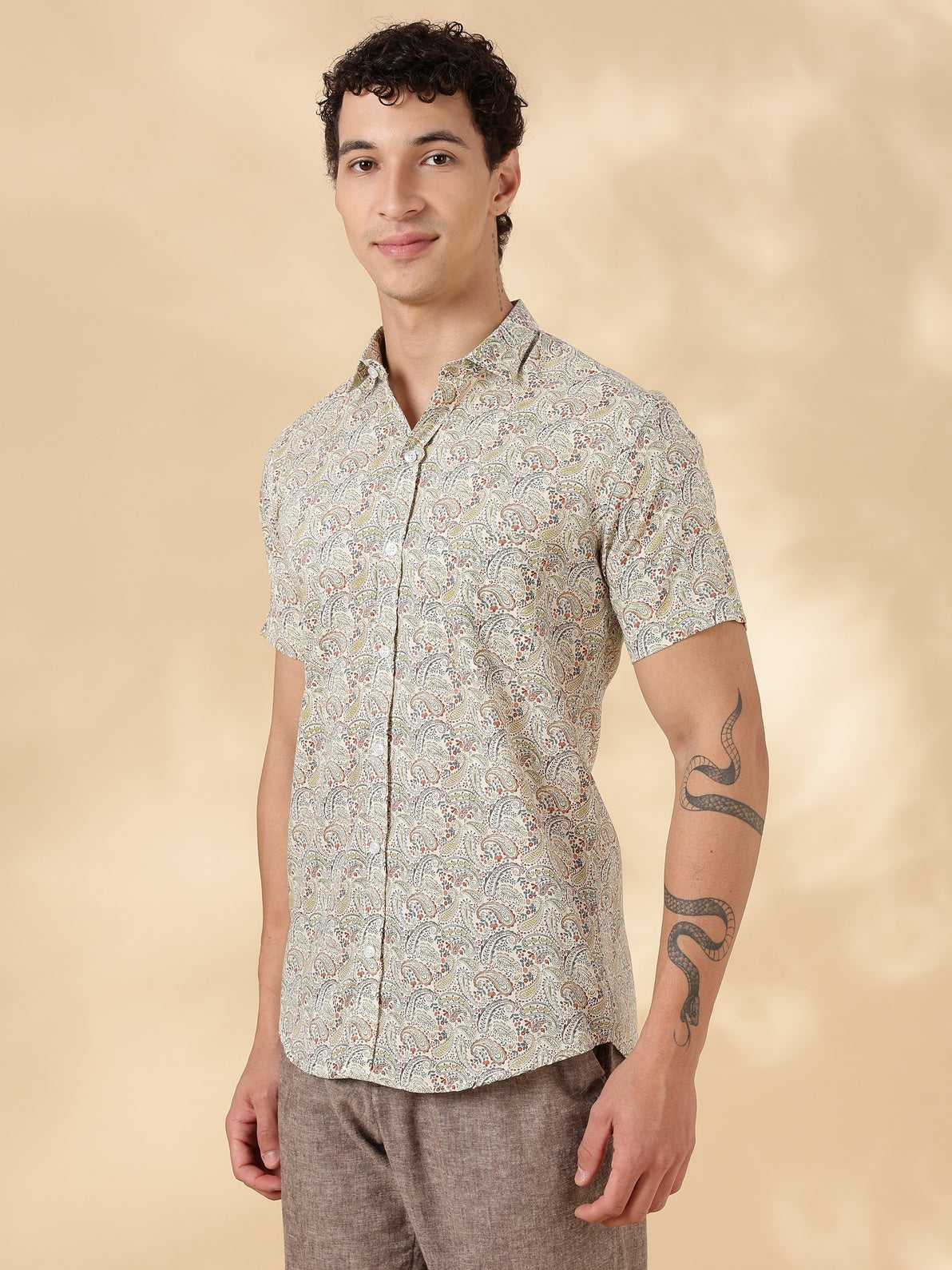 Nama’s Stylish Printed Half Sleeve Shirt for Men