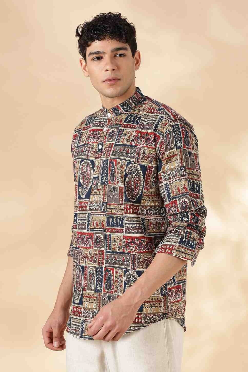 Nama’s Jaipur Ethnic Cotton Short Kurta for Men