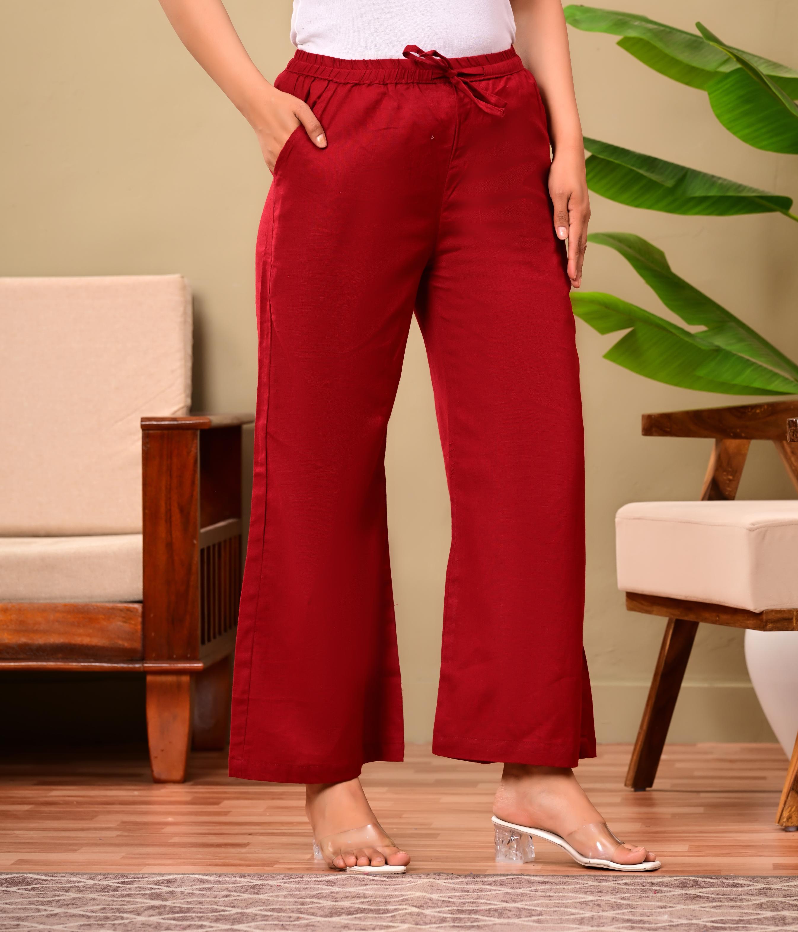 Nama’s Women Relaxed Fit Palazzo Bottoms
