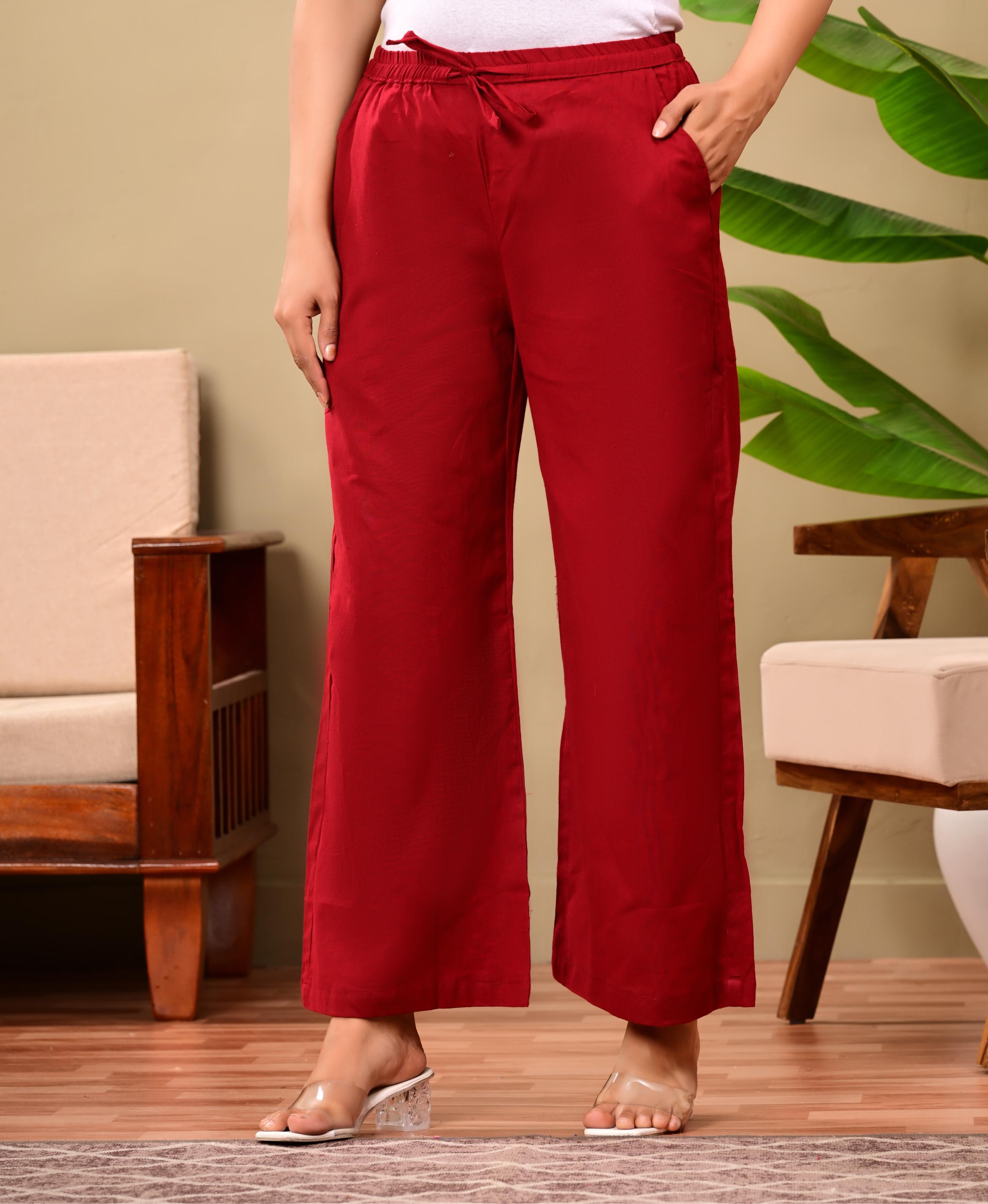 Nama’s Women Relaxed Fit Palazzo Bottoms