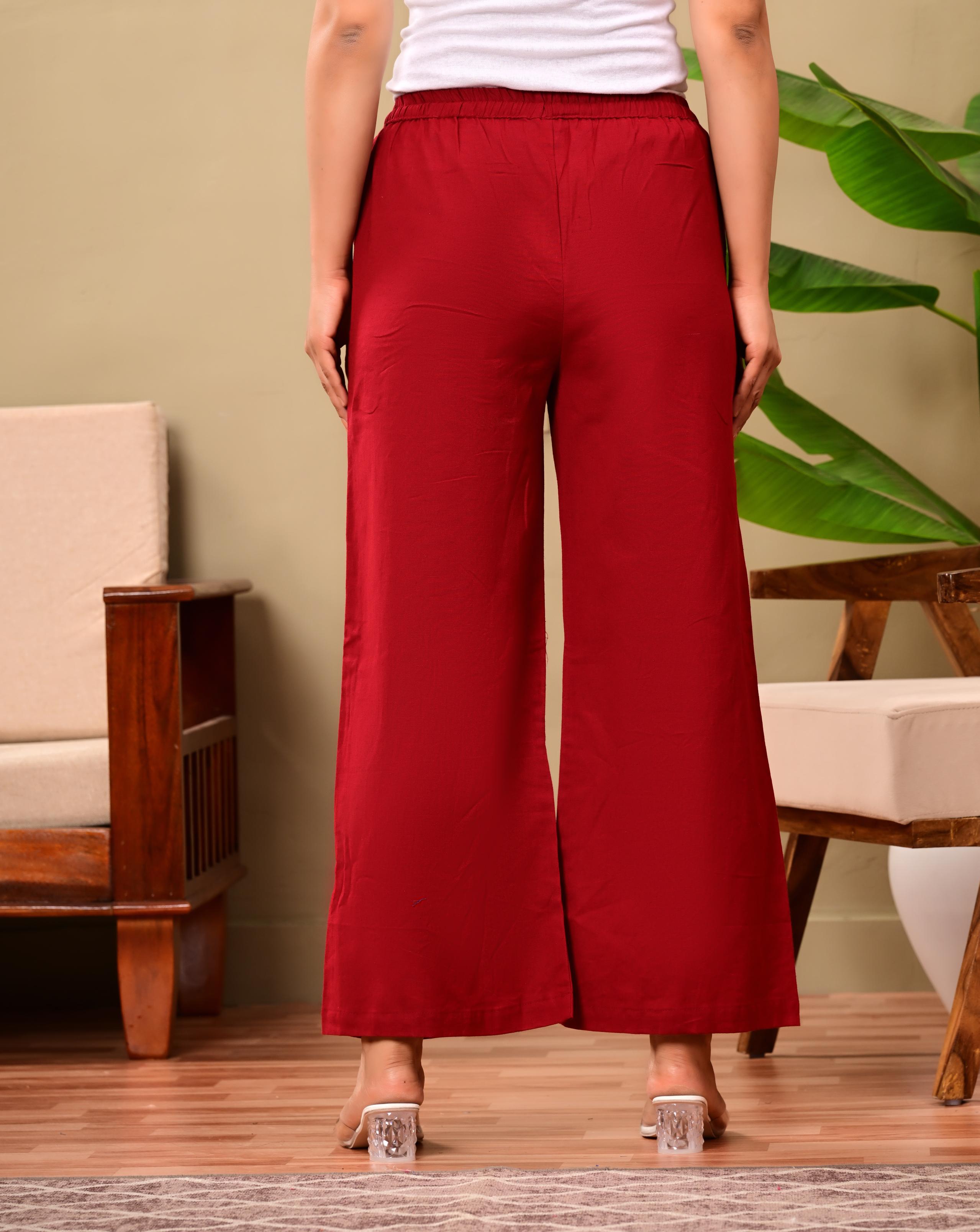 Nama’s Women Relaxed Fit Palazzo Bottoms