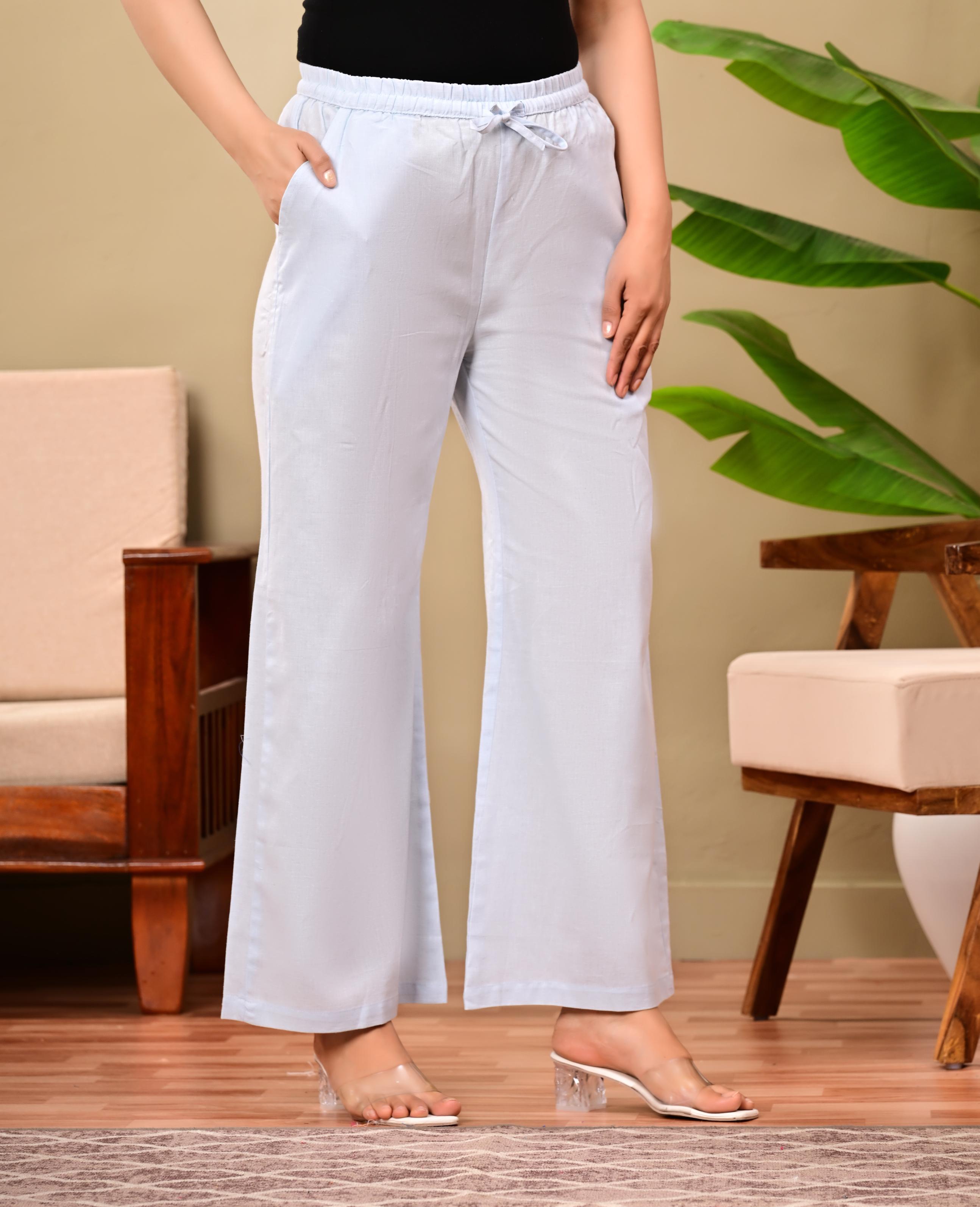 Nama’s Women Relaxed Fit Palazzo Bottoms