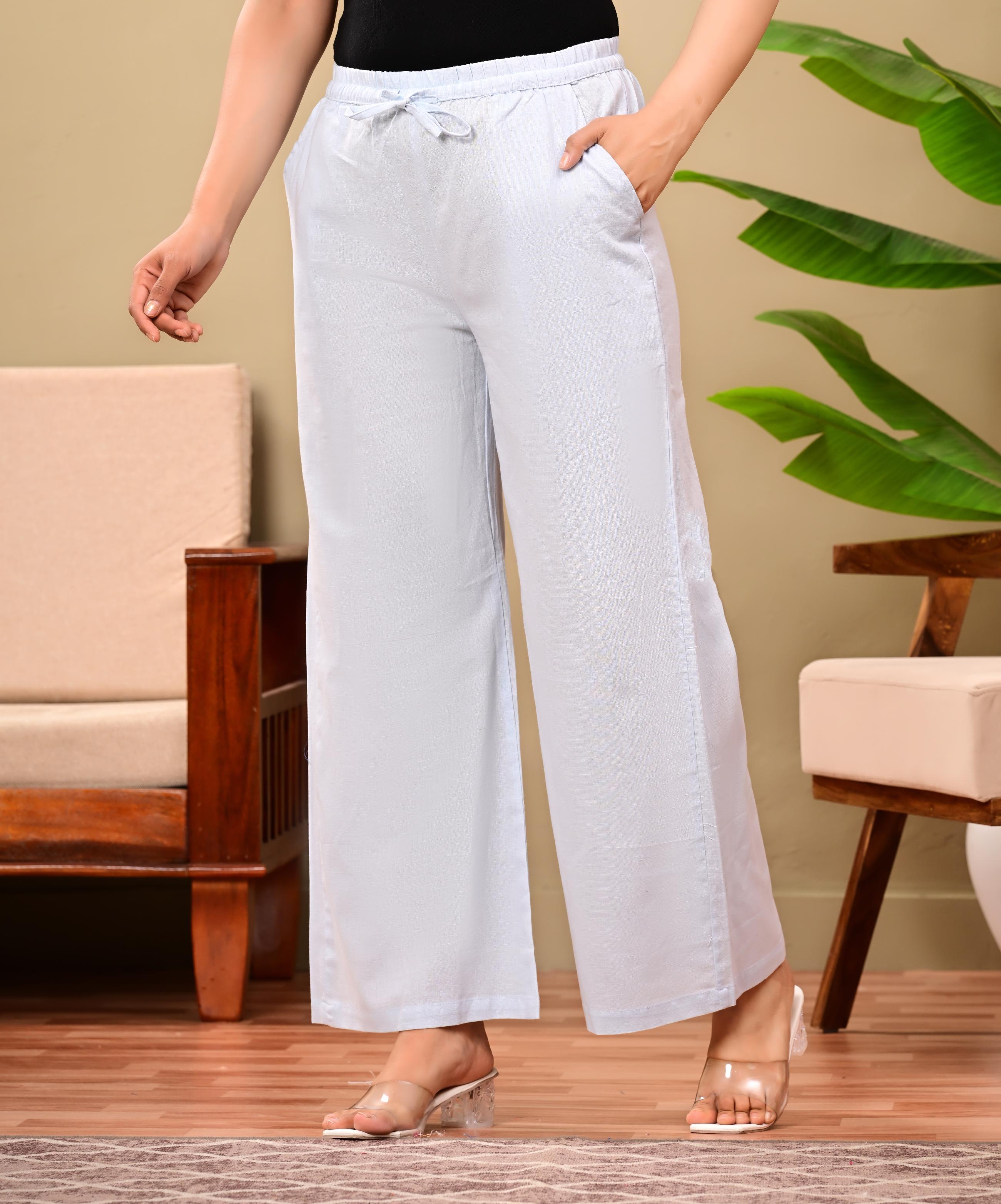 Nama’s Women Relaxed Fit Palazzo Bottoms