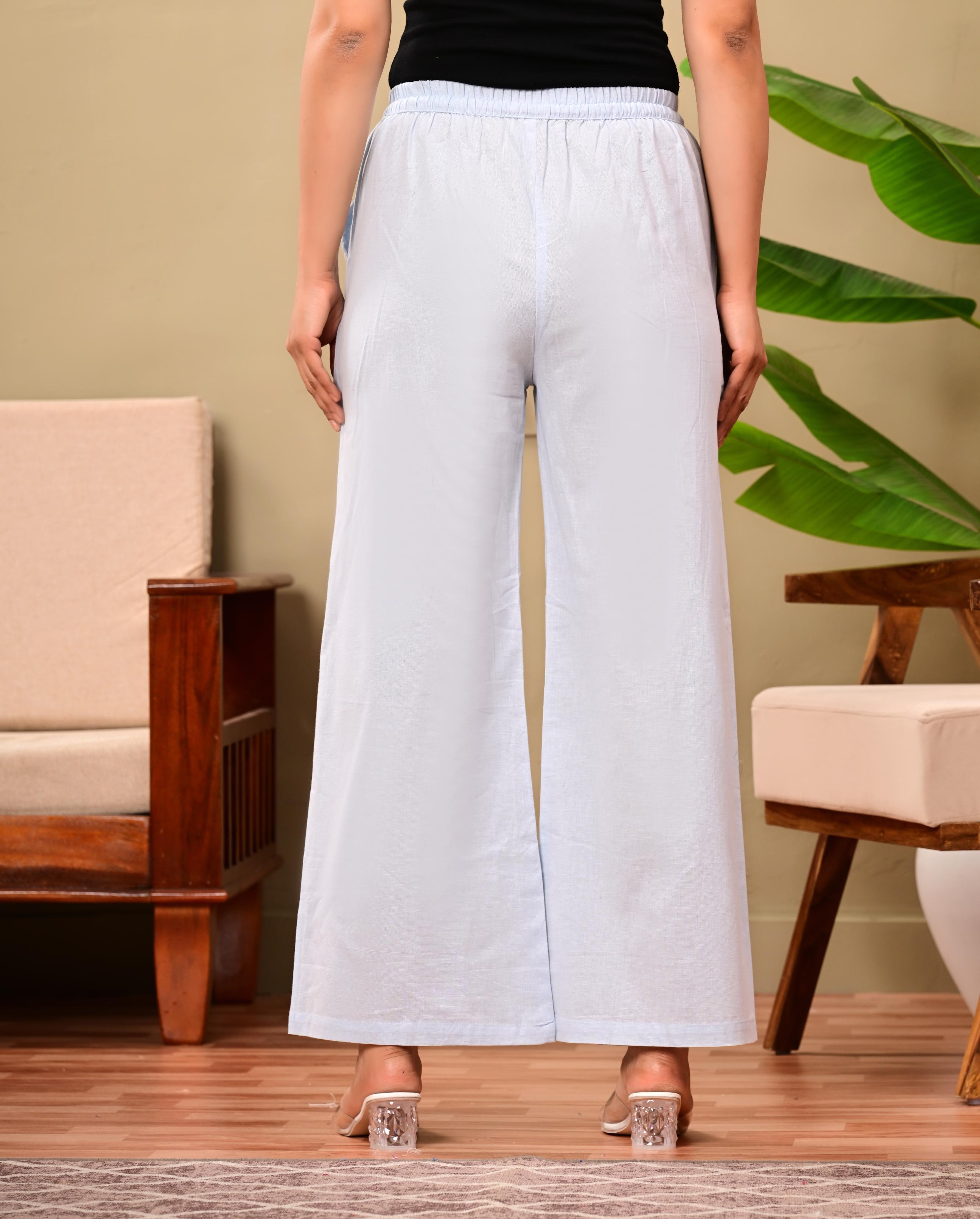 Nama’s Women Relaxed Fit Palazzo Bottoms