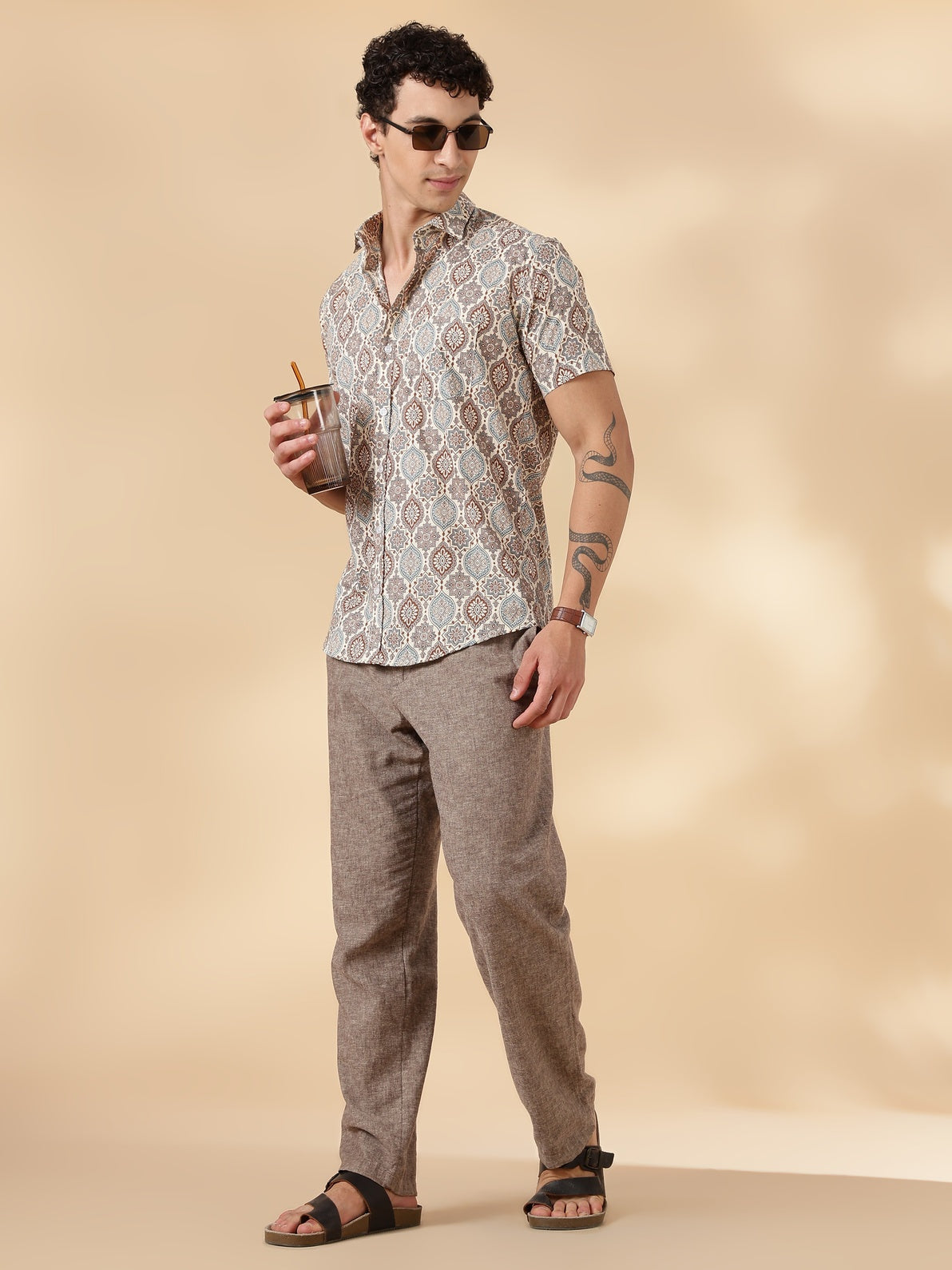 Nama’s Stylish Printed Half Sleeve Shirt for Men