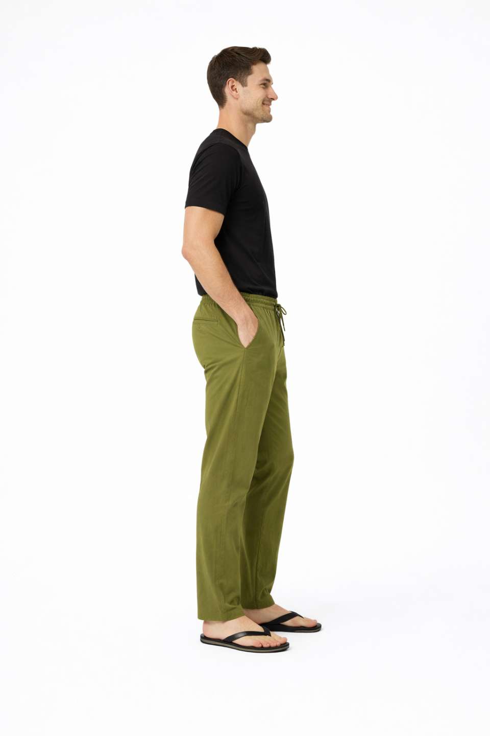 NAMA'S Men Solid Straight Fit Lounge Bottoms