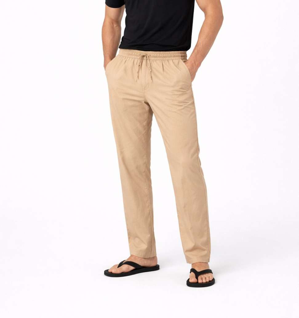 NAMA'S Men Solid Straight Fit Lounge Bottoms