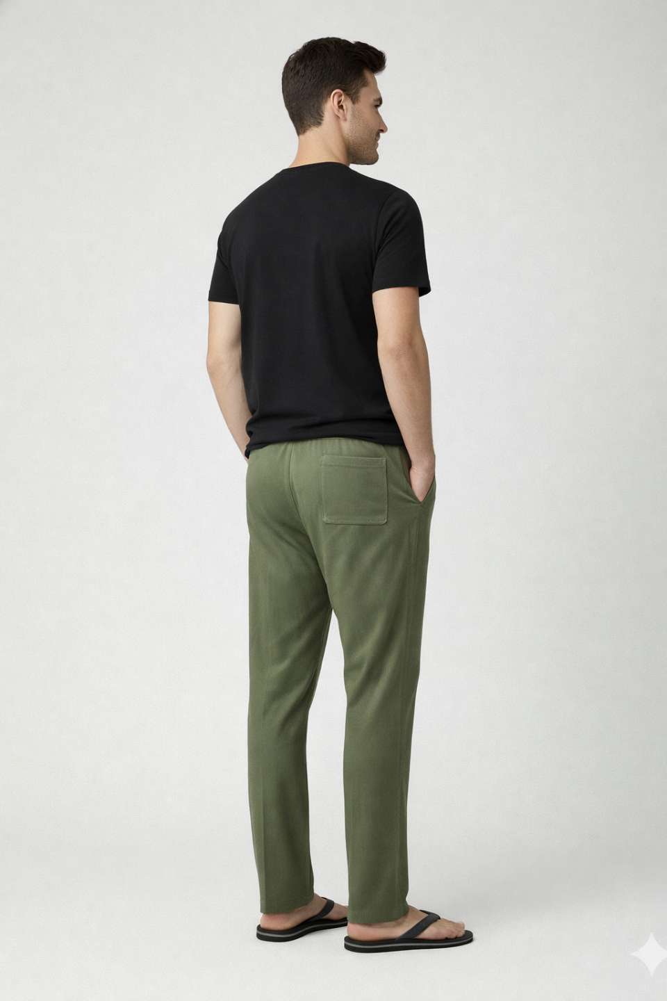 NAMA'S Men Solid Straight Fit Lounge Bottoms