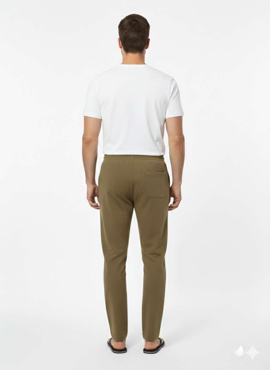 NAMA'S Men Solid Straight Fit Lounge Bottoms