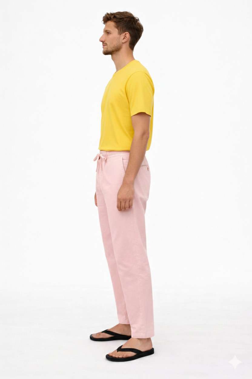 NAMA'S Men Solid Straight Fit Lounge Bottoms