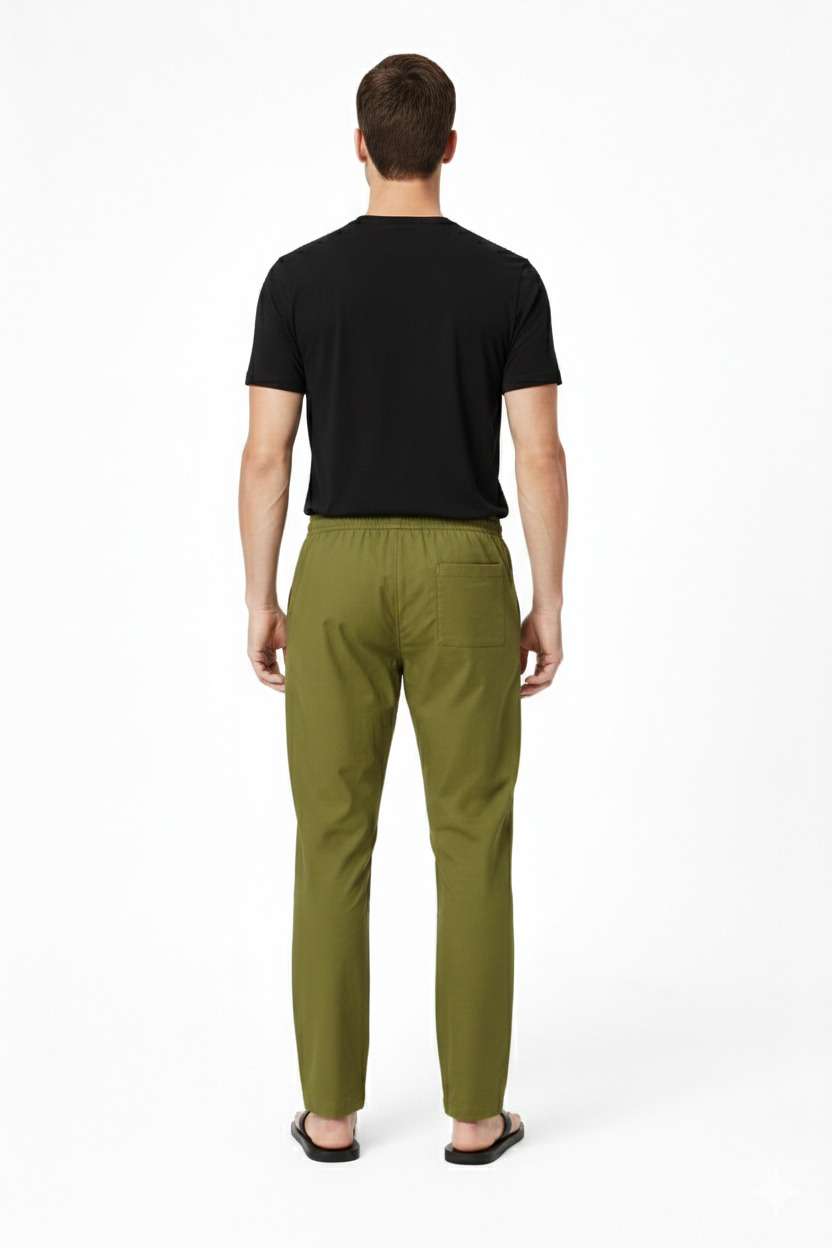 NAMA'S Men Solid Straight Fit Lounge Bottoms