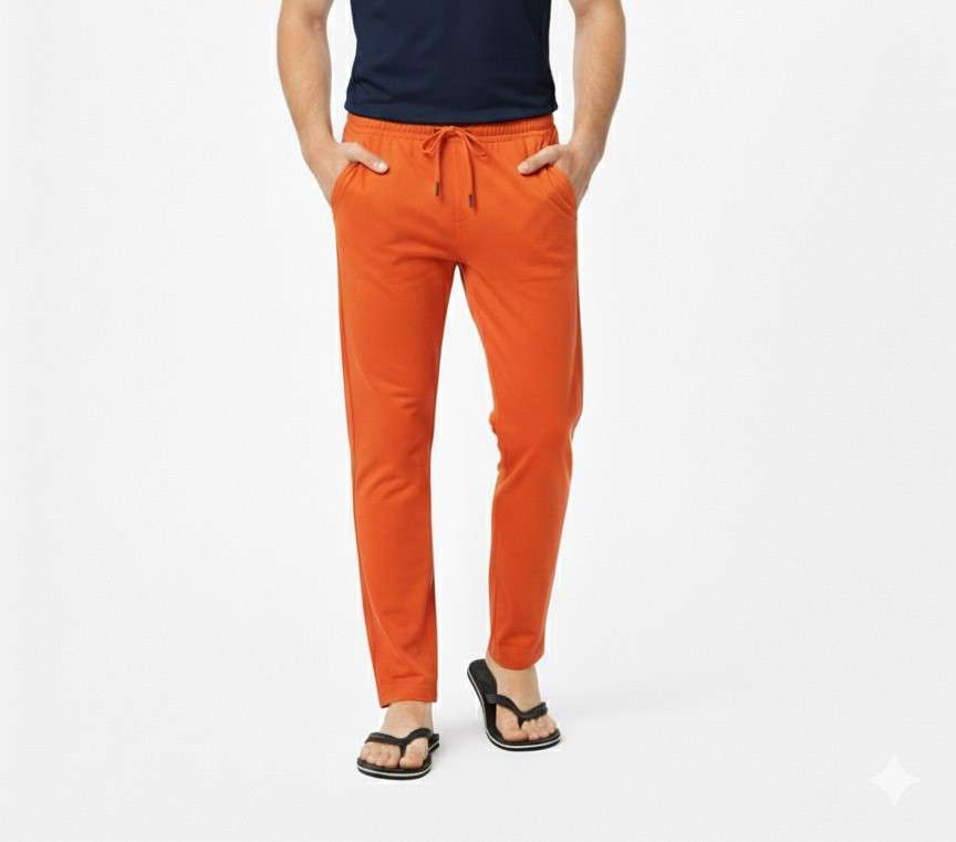 NAMA'S Men Solid Straight Fit Lounge Bottoms