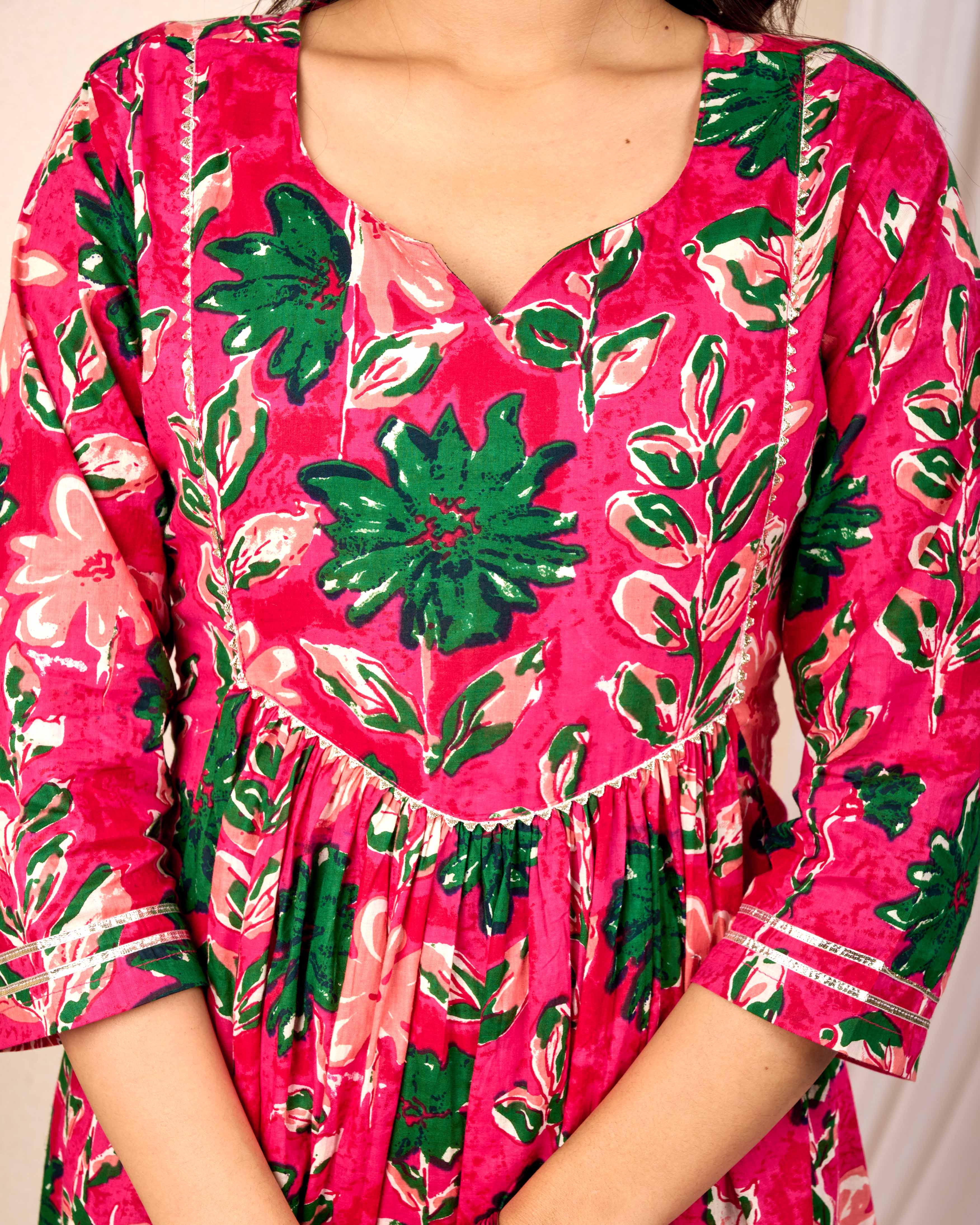 SEHER RANI HAND CRAFTED COTTON SUIT SET