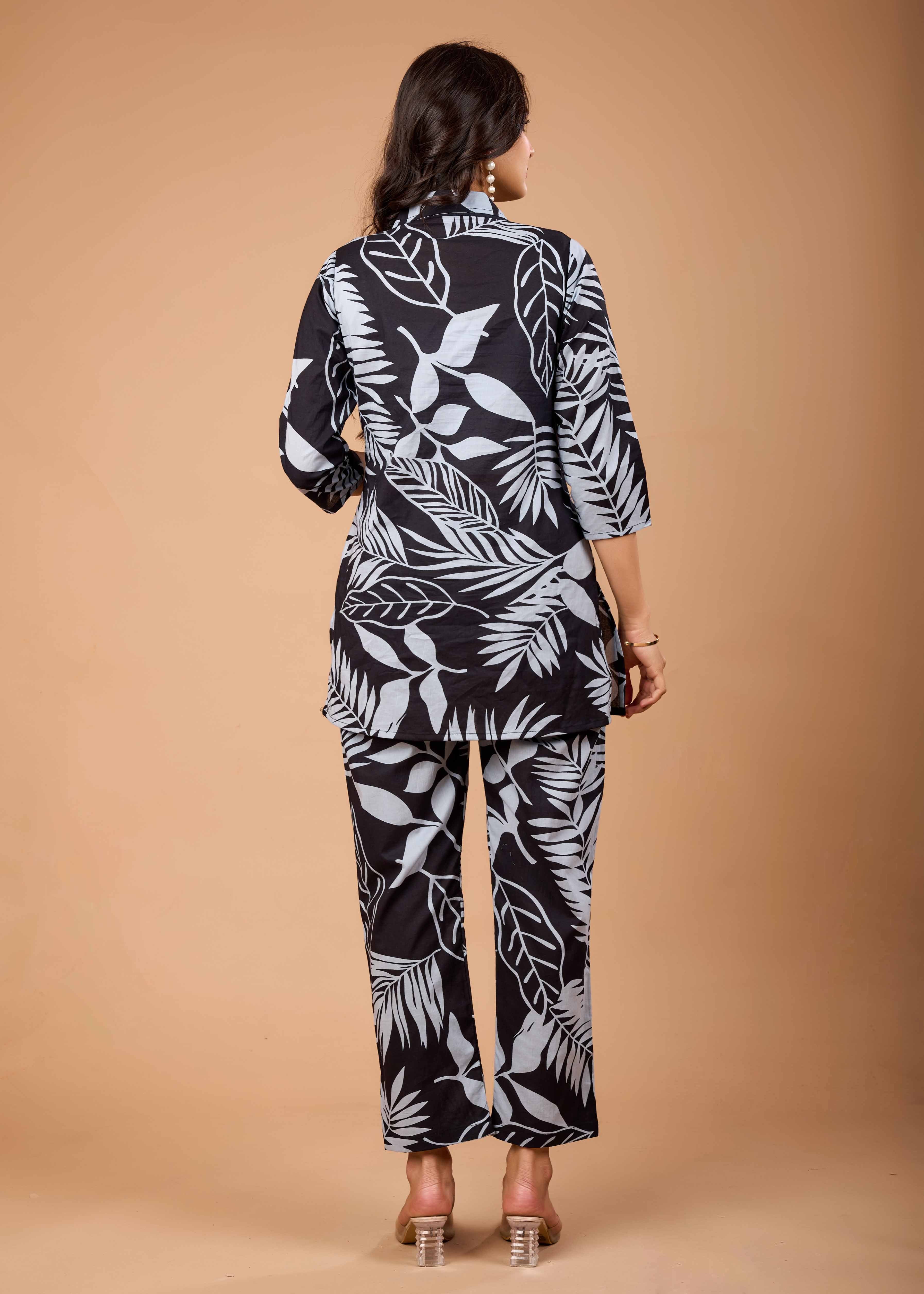 MOONLIGHT BLACK HAND CRAFTED COTTON CO-OD SETS