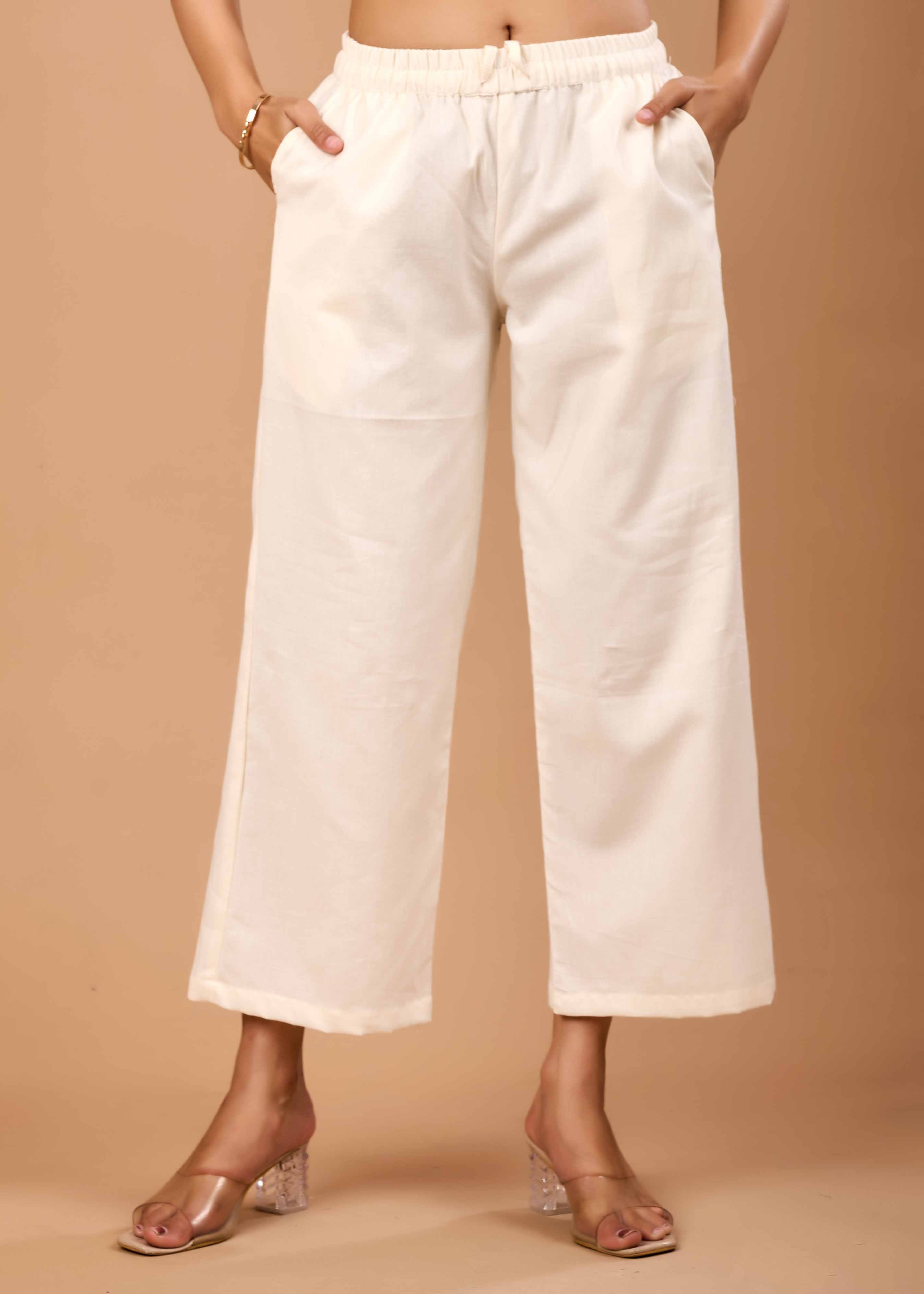 RIVA OFF WHITE HAND CRAFTED COTTON FLEX CO-OD SET