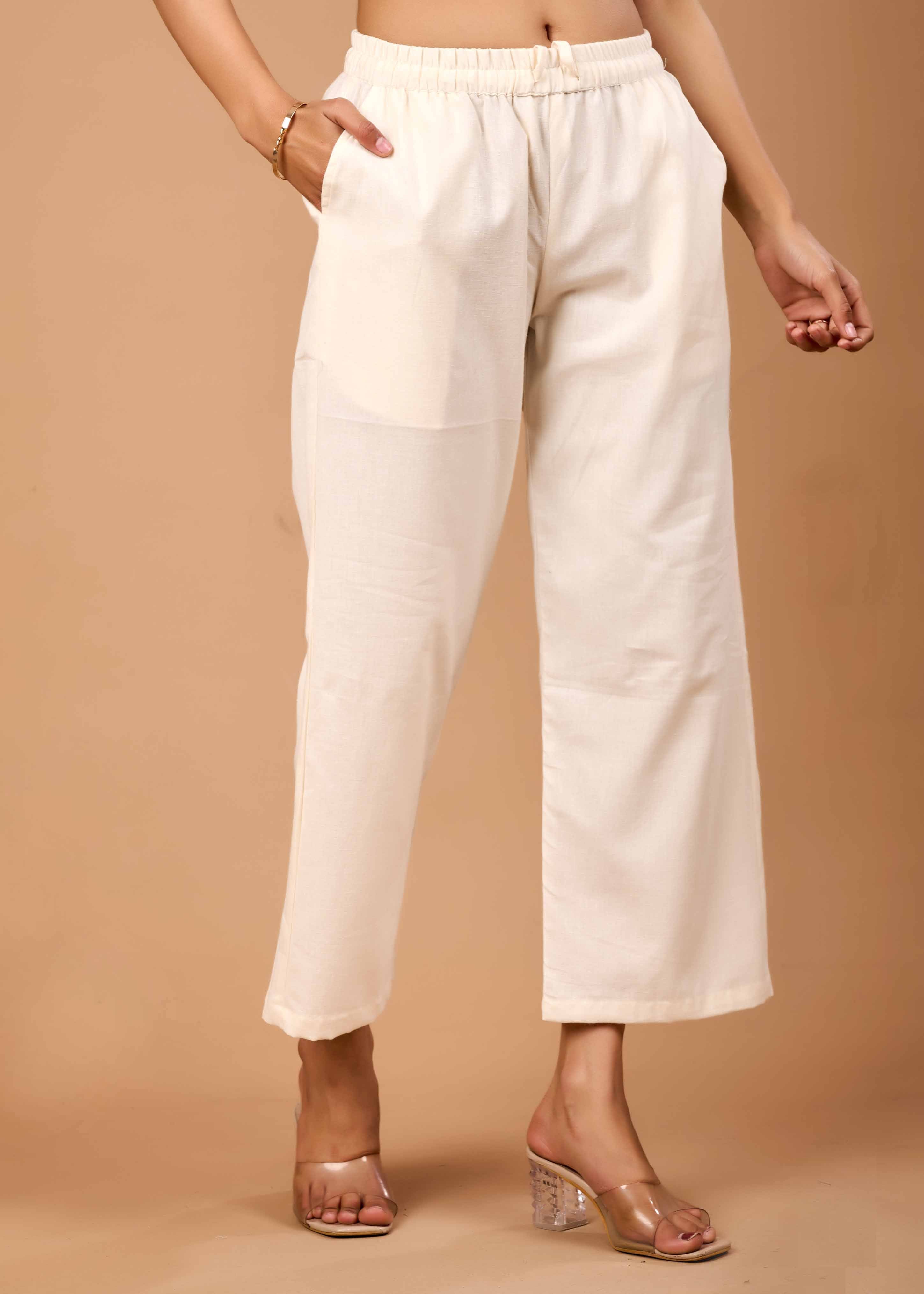 RIVA OFF WHITE HAND CRAFTED COTTON FLEX CO-OD SET