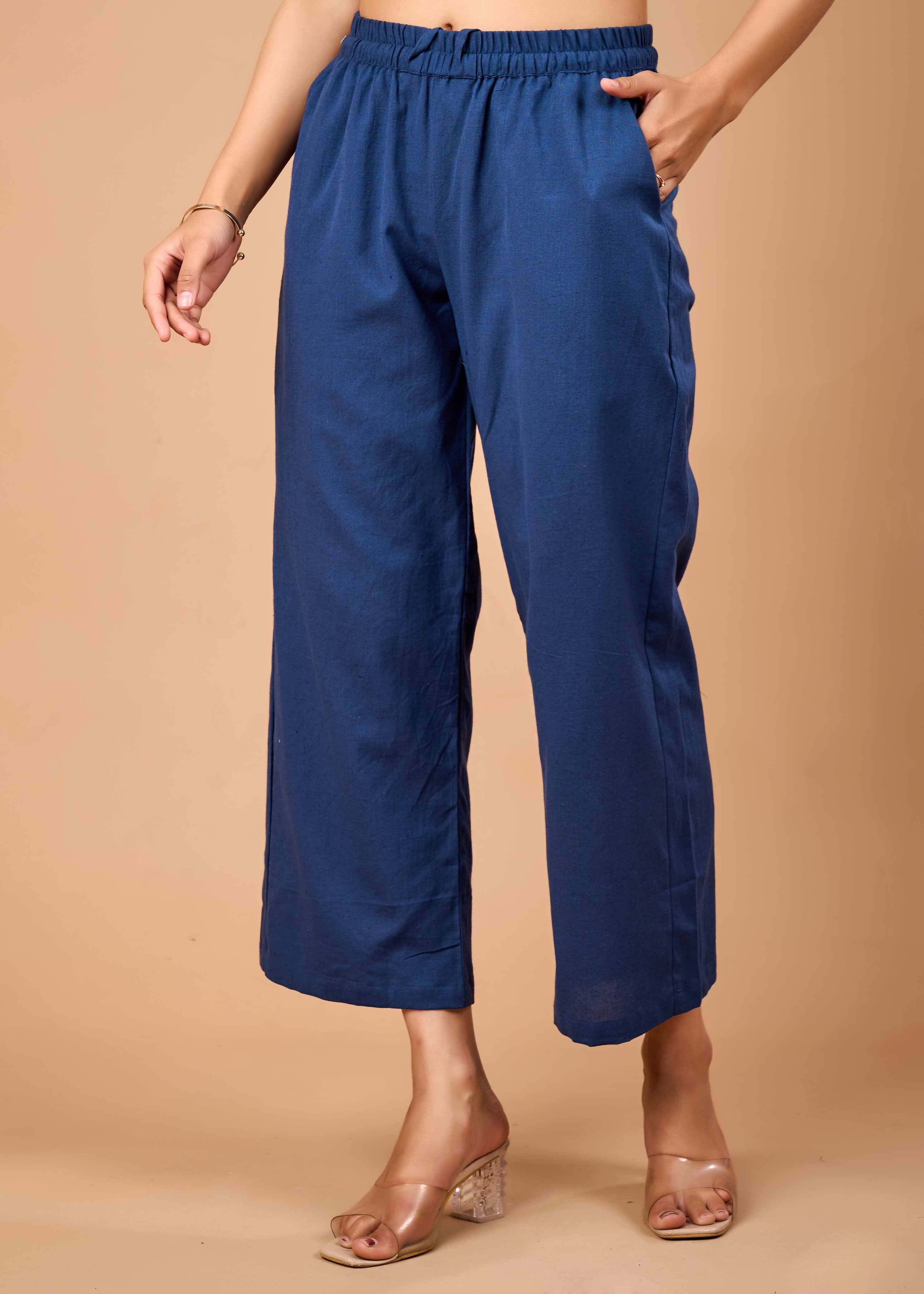 ROYAL ORCHID HAND CRAFTED COTTON FLEX KURTA PANT SET