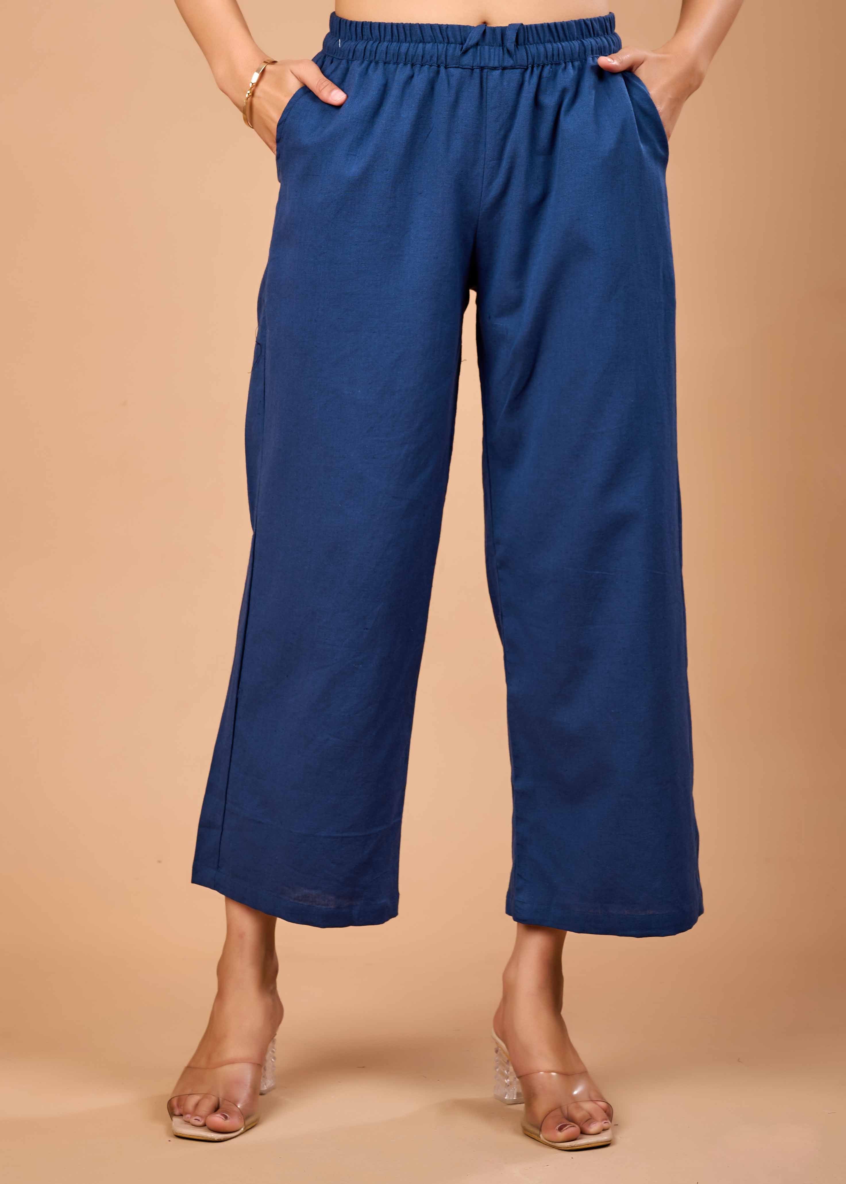 ROYAL ORCHID HAND CRAFTED COTTON FLEX KURTA PANT SET