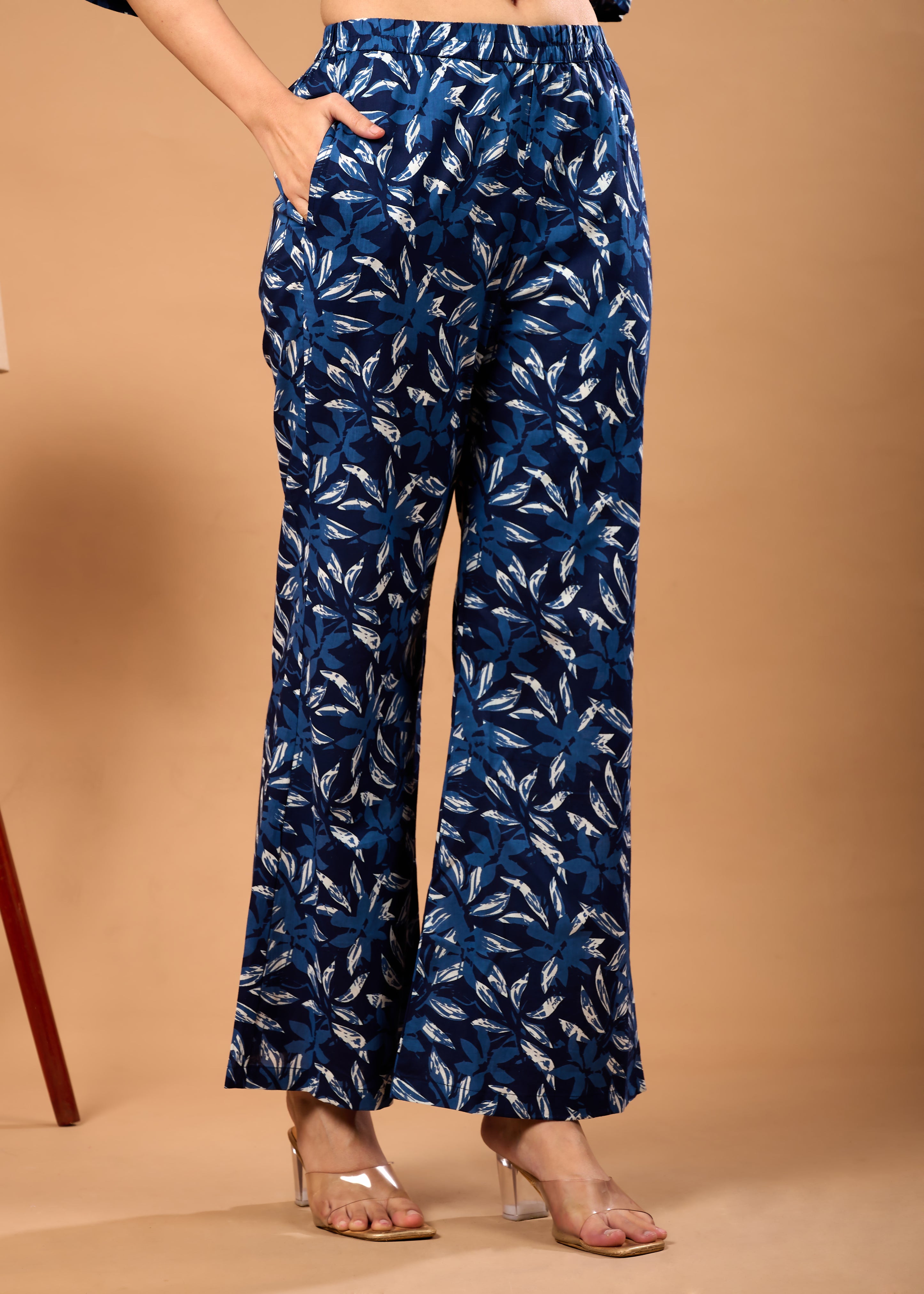 FIZA BLUE HAND CRAFTED COTTON CO-OD SET