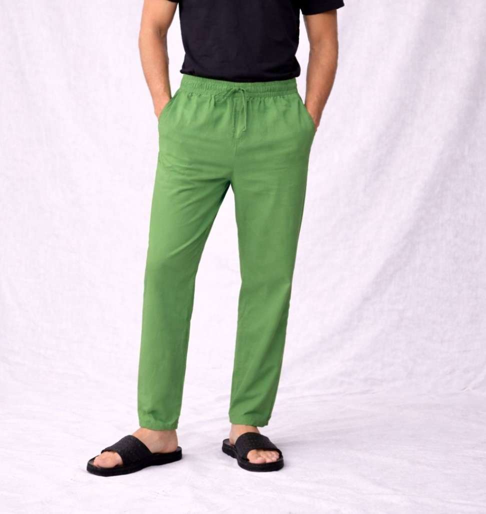 NAMA'S Men Solid Straight Fit Lounge Bottoms
