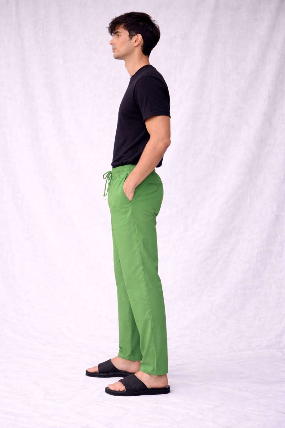 NAMA'S Men Solid Straight Fit Lounge Bottoms
