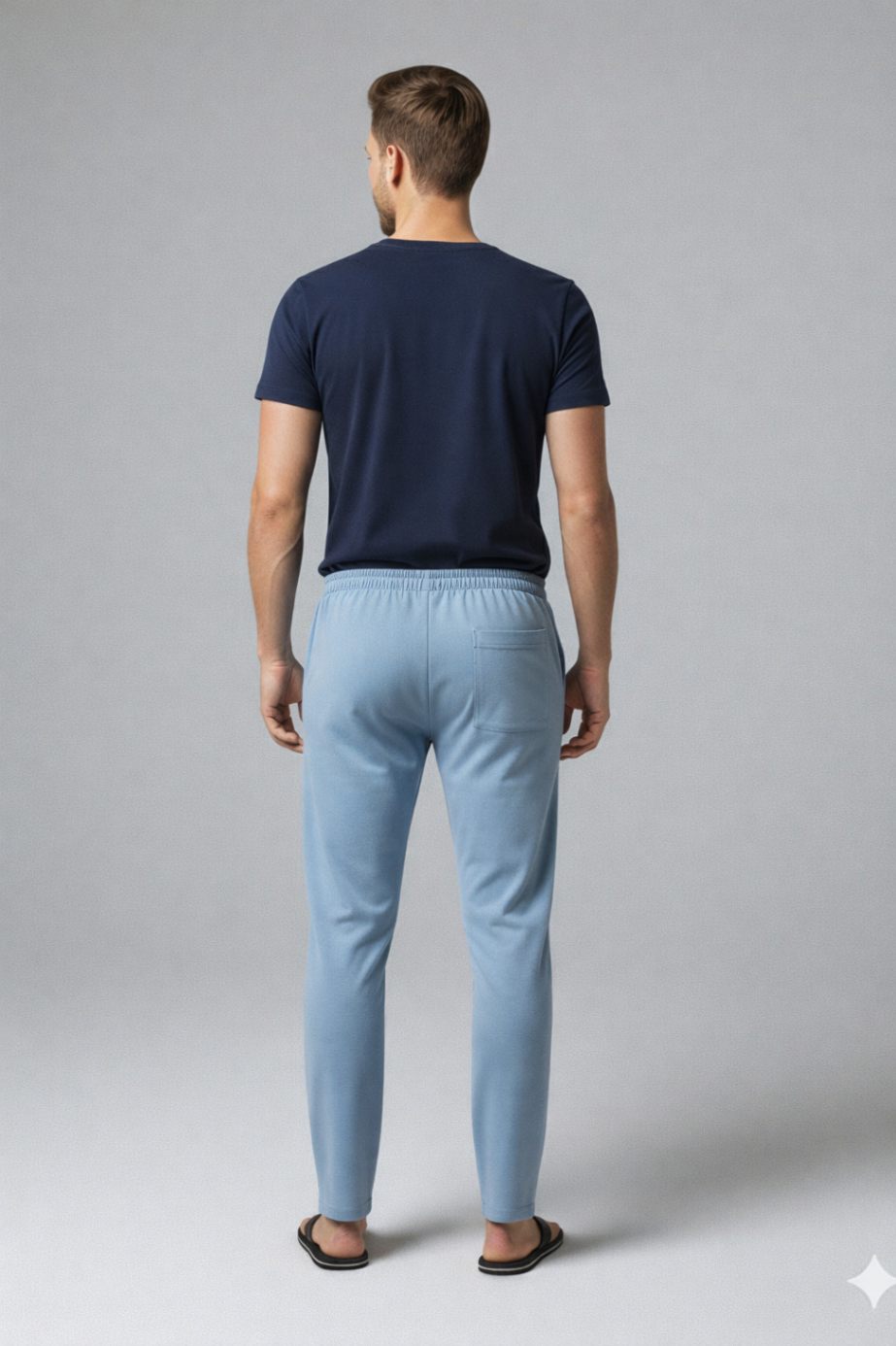 NAMA'S Men Solid Straight Fit Lounge Bottoms