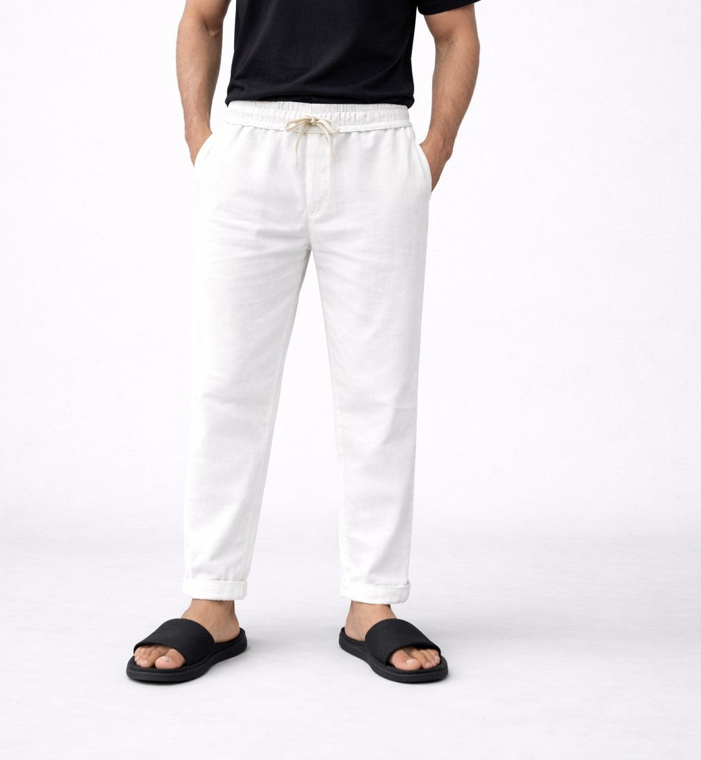 NAMA'S Men Solid Straight Fit Lounge Bottoms